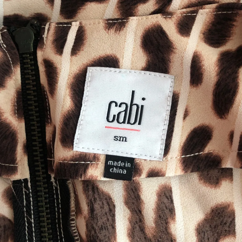 CAbi size small Leopard cheetah animal Print Tank Top - Image 5