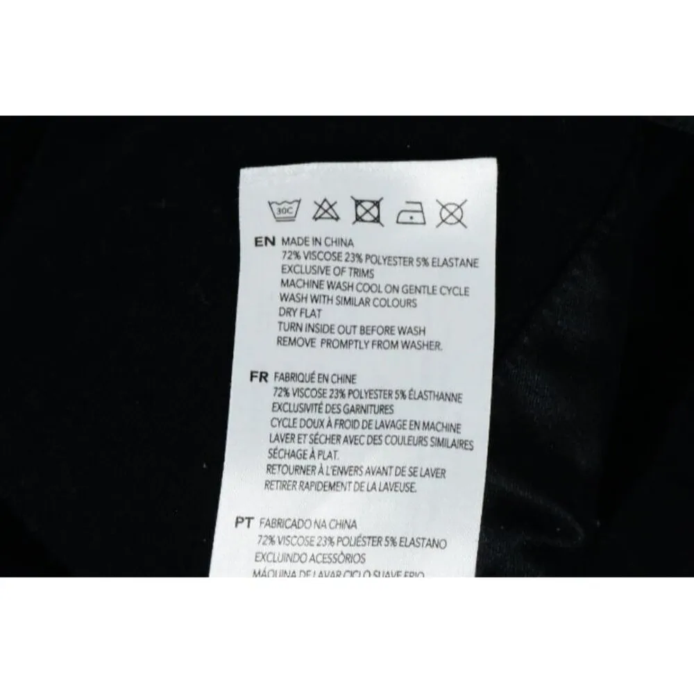 Varley Woman's Xsmall Black Freya Long Sleeve Cinched Waist Mock Neck Sweater - Image 11