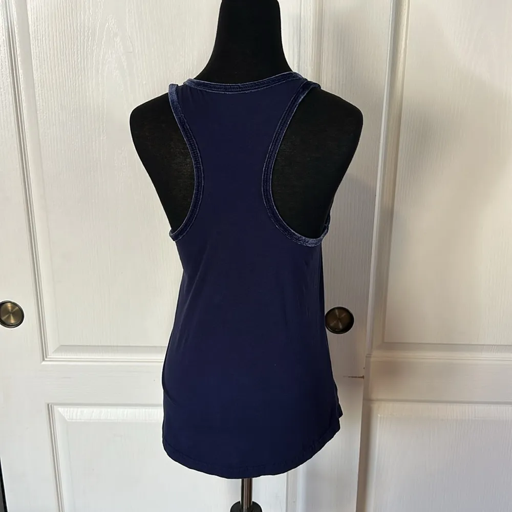 LETS HUDDLE DALLAS COWBOYS BLUE TANK NFL FOOTBALL - Image 3