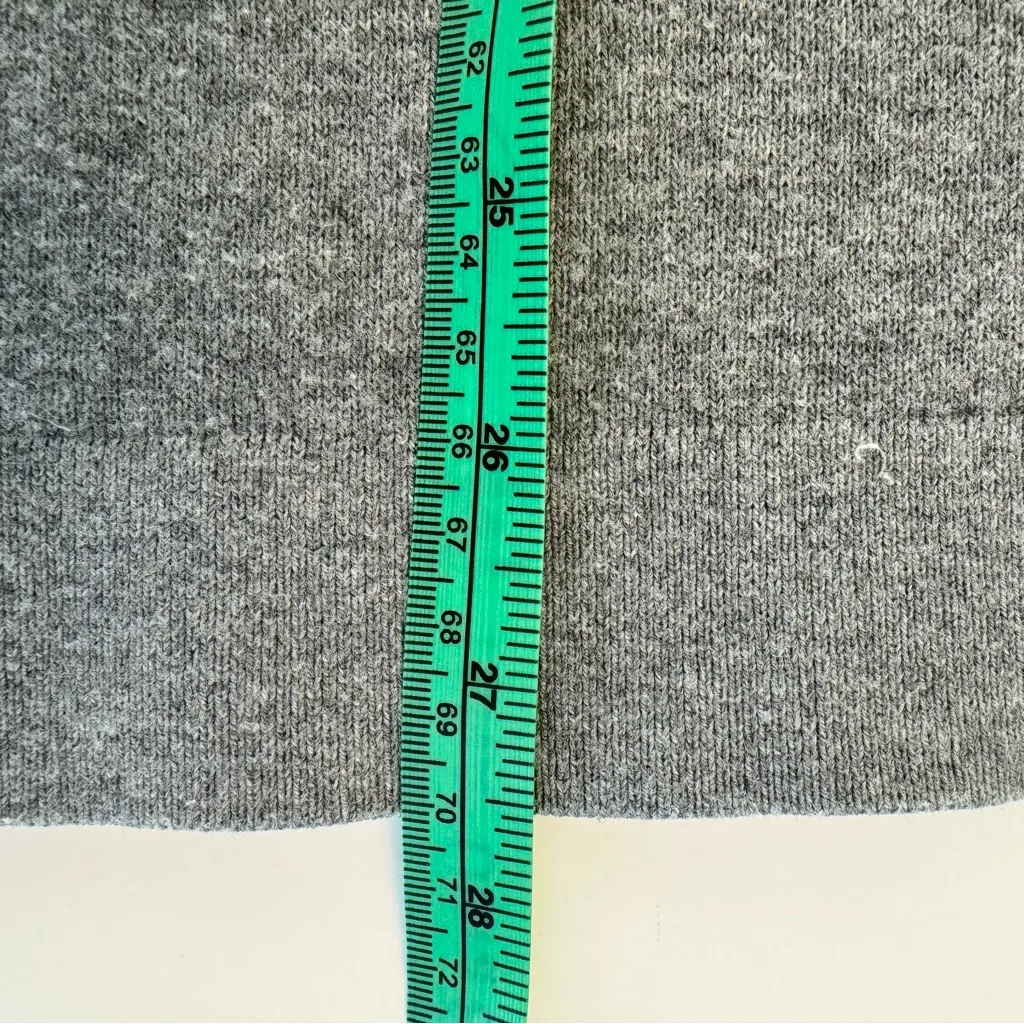 J Jill Grey Lightweight Sweater Tunic Solid Long Sleeve Knit Shirt Small - Image 9