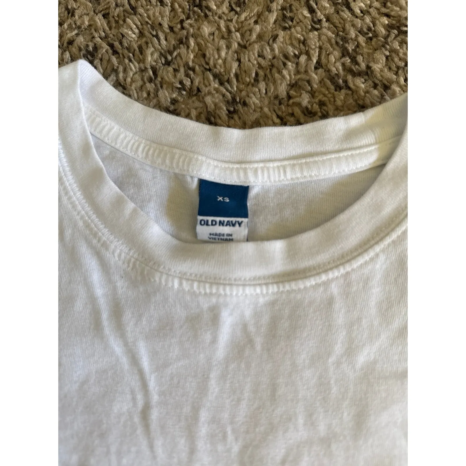 Vintage‎ Old Navy Women's White Crew Neck Tee Size XS - Image 2