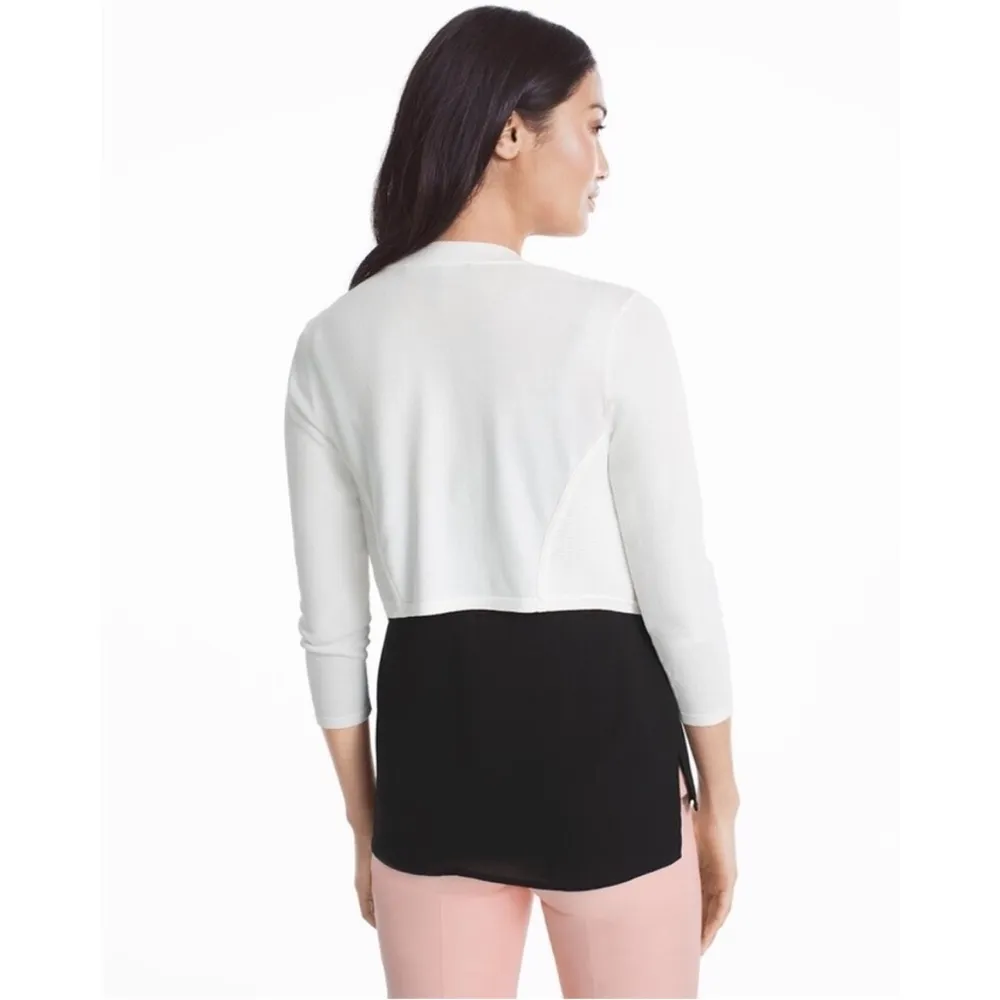 White House Black Market Ribbed Shrug Jacket Canary Yellow Size Small NWT - Image 10