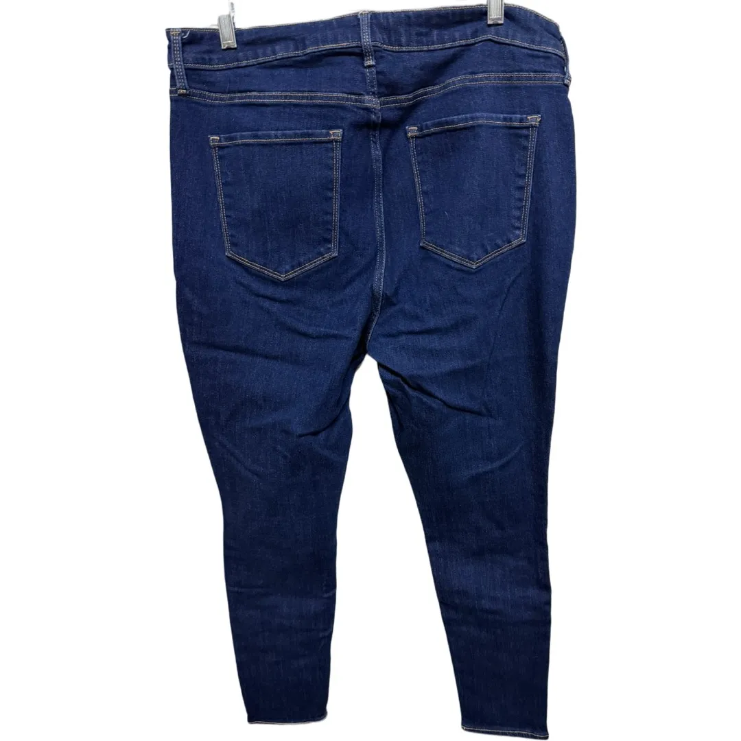 Old Navy Dark Wash High Rise Super Skinny Denim Jeans Size 16 Plus Size Mom Jean - Image 4