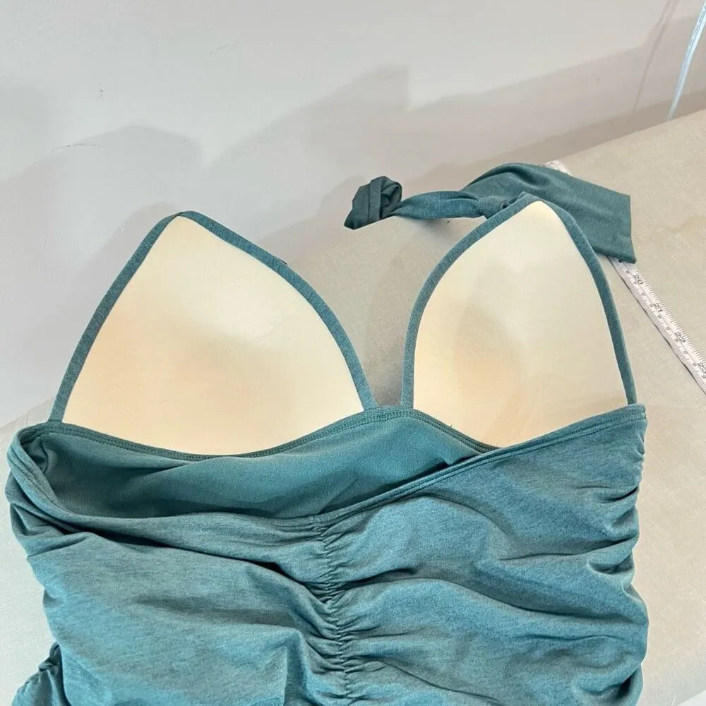 Athleta aqualuxe ruched opal tankini size small - Image 8