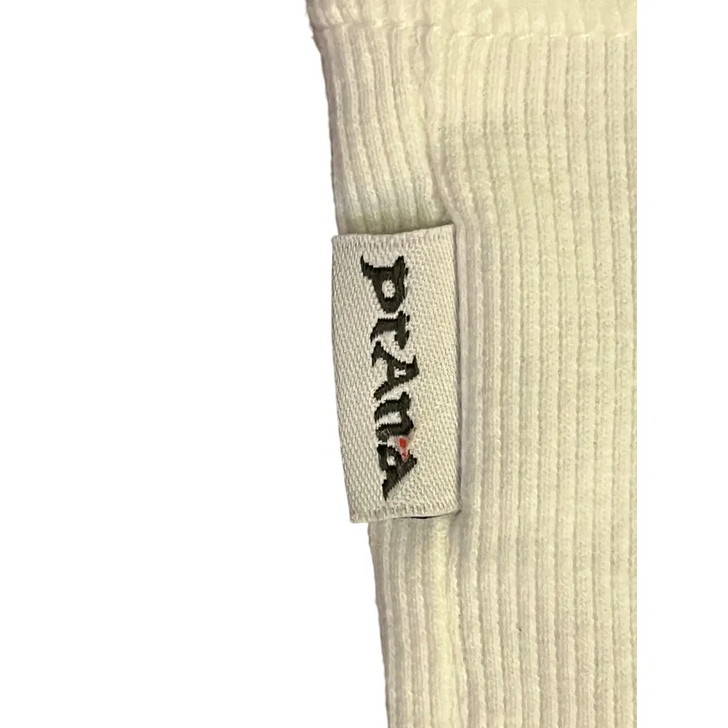 Vintage Prana Cream Blouse Womens Medium Used Organic Cotton Crochet Top - Image 12