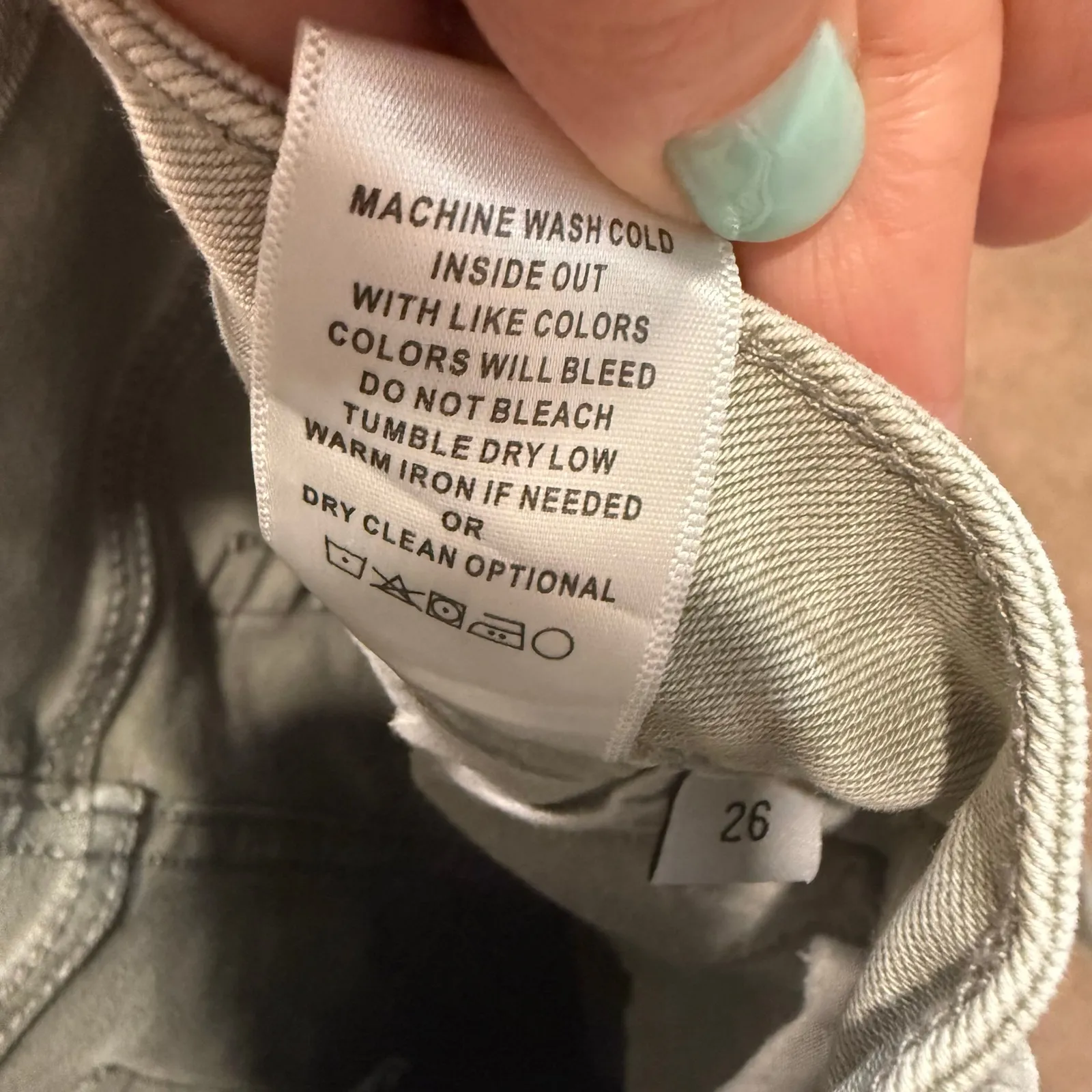 Vervet Gray Leslie 90’s Vintage Flare Wide Leg Crop Jeans Sz 26 - Image 7