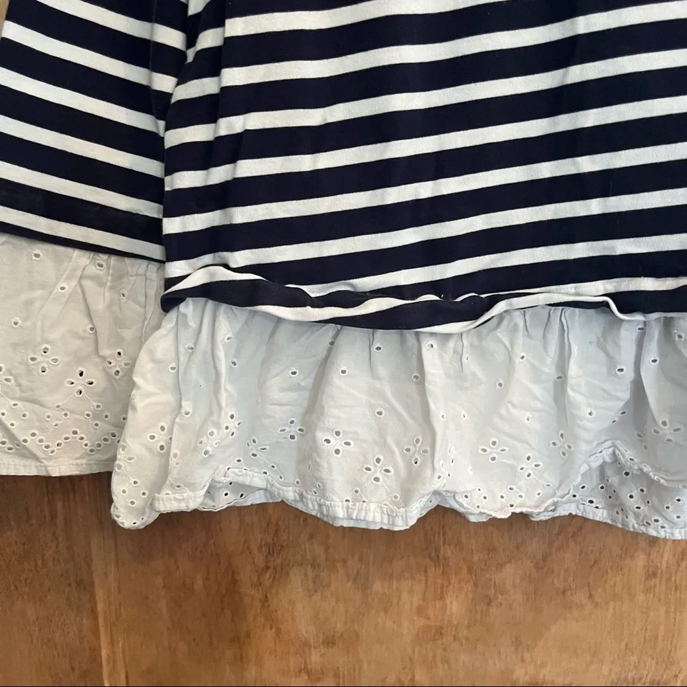 BeachLunchLounge Striped Nautical Long Sleeve with Eyelet Detailing - Image 9