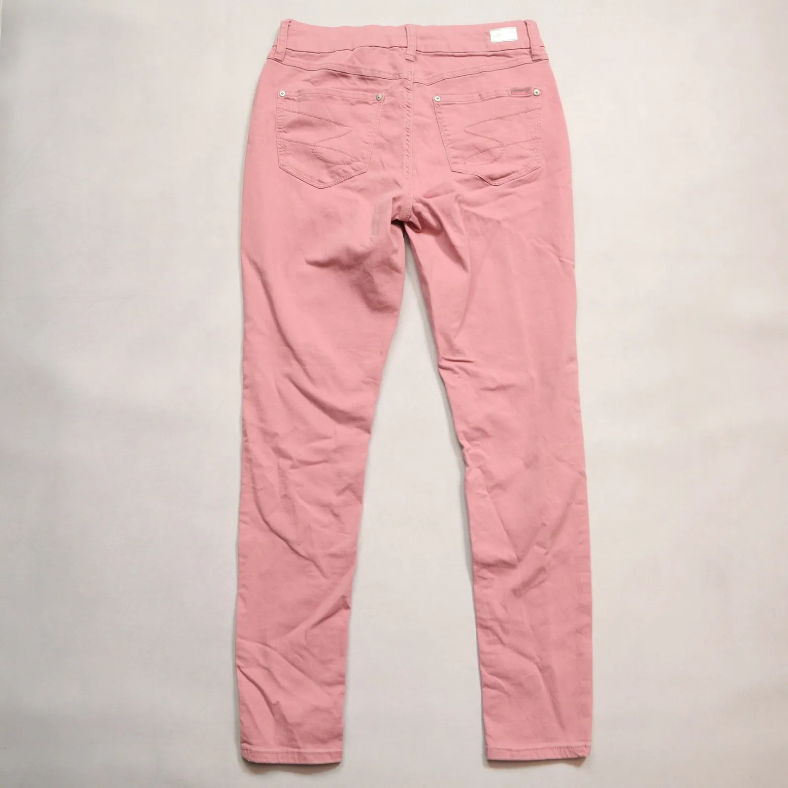 Seven7 Pink High Rise Skinny Tummyless Colorful Boho Soft Stretch Fairy Pants 6 - Image 2