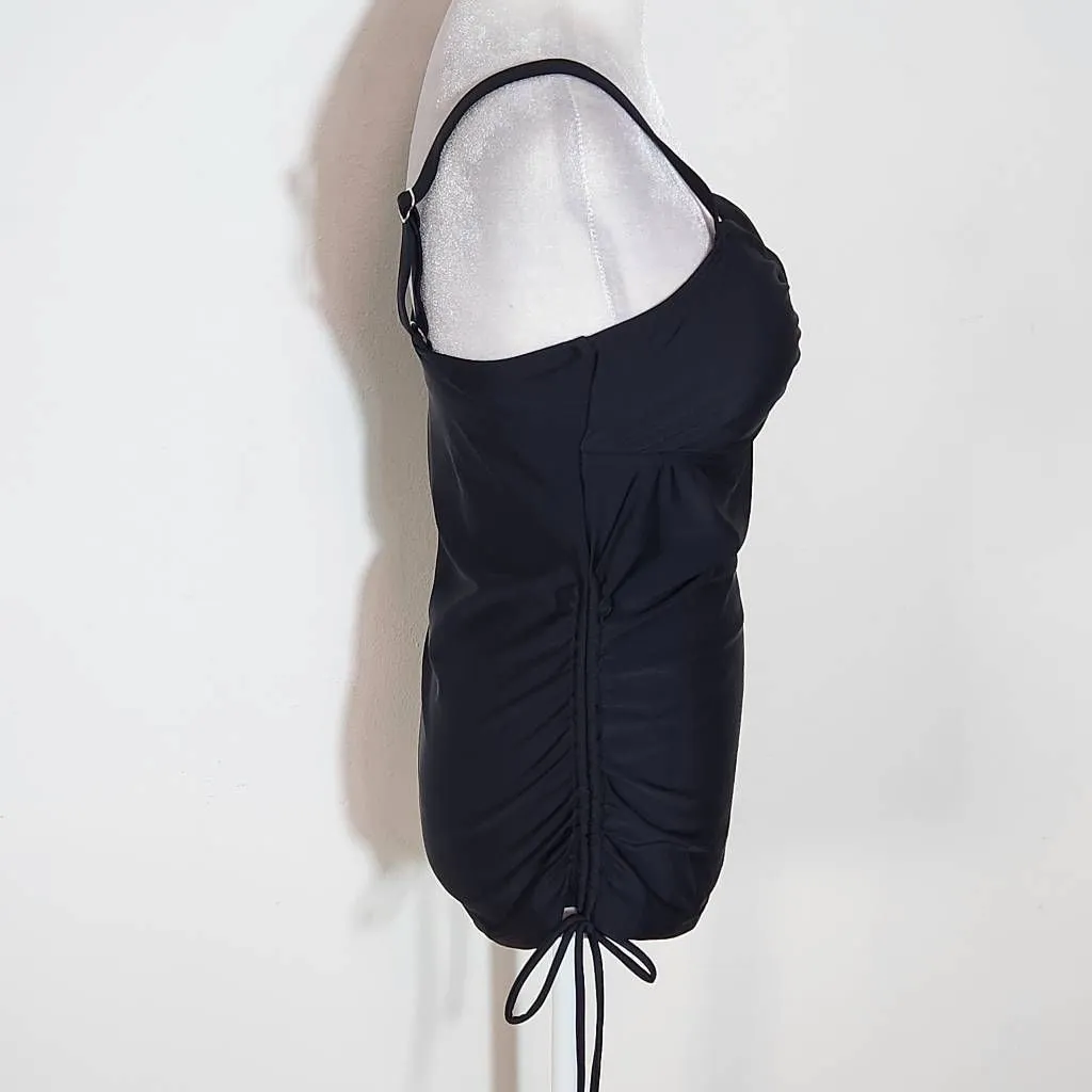 Kate Kasin Black Print Tankini Swimsuit with Matching Bottoms NWT Size Medium - Image 9