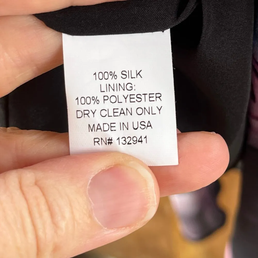 Amanda Uprichard Colorful Ethereal Rose Print Dress 100% Silk Size L - Image 10