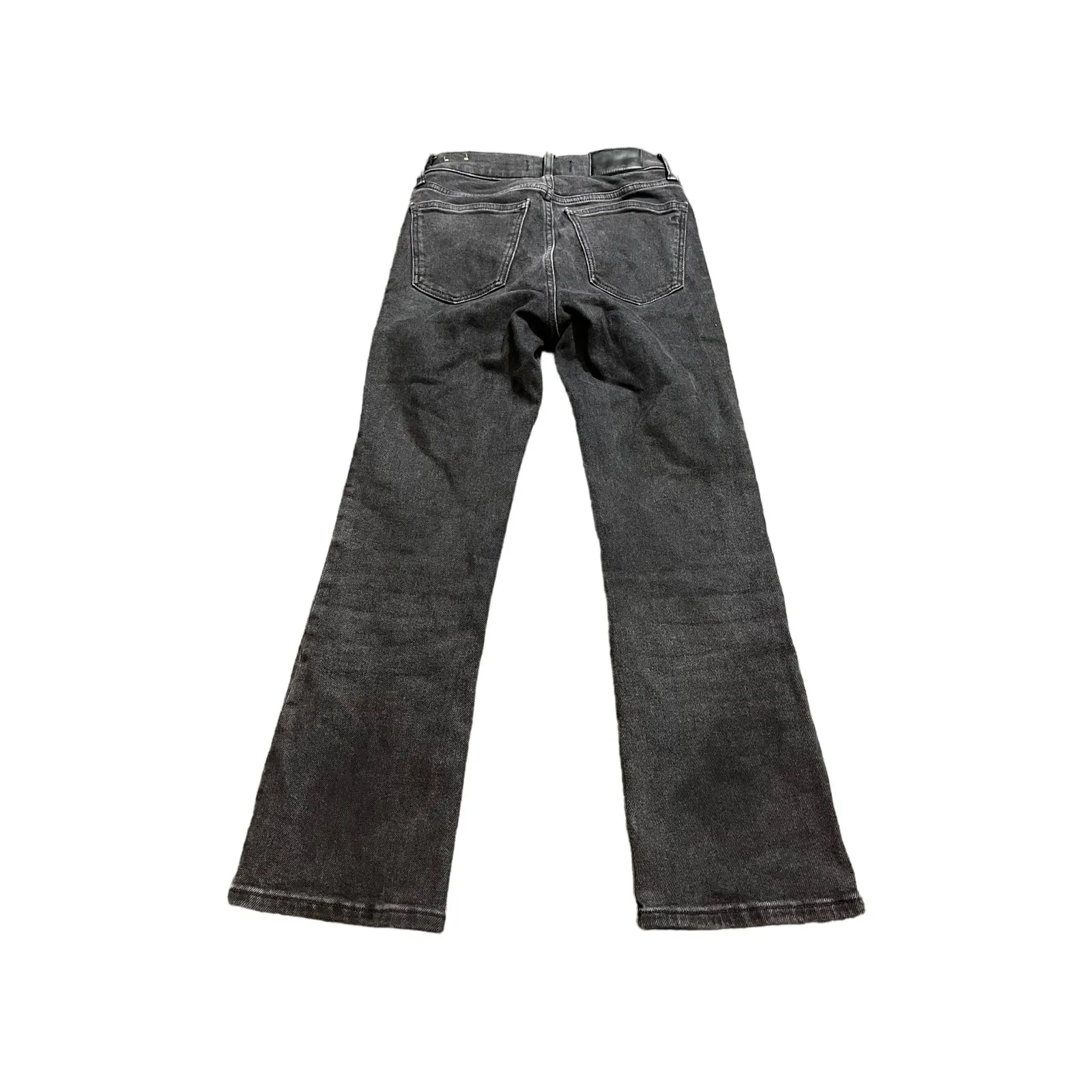 Madewell Cali Demi Boot Cut Jeans Size 25‎ Black MB455 Pants Wide Leg Womens - Image 5