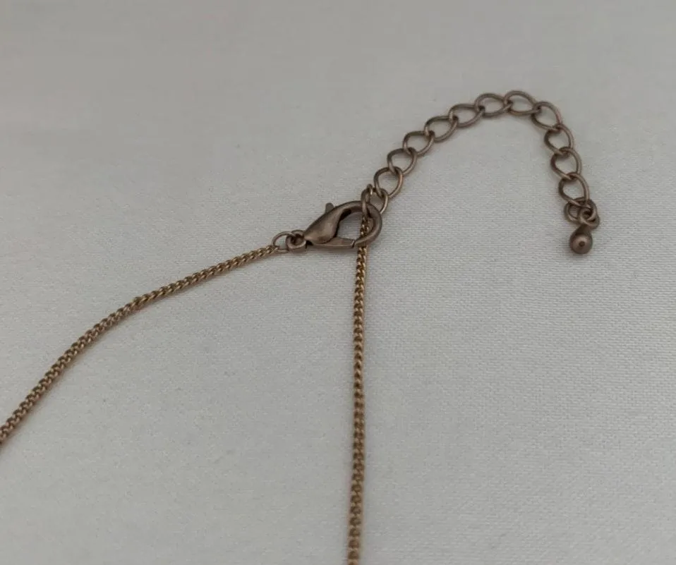 Gold Triangle Dainty Minimalist Necklace - Image 3