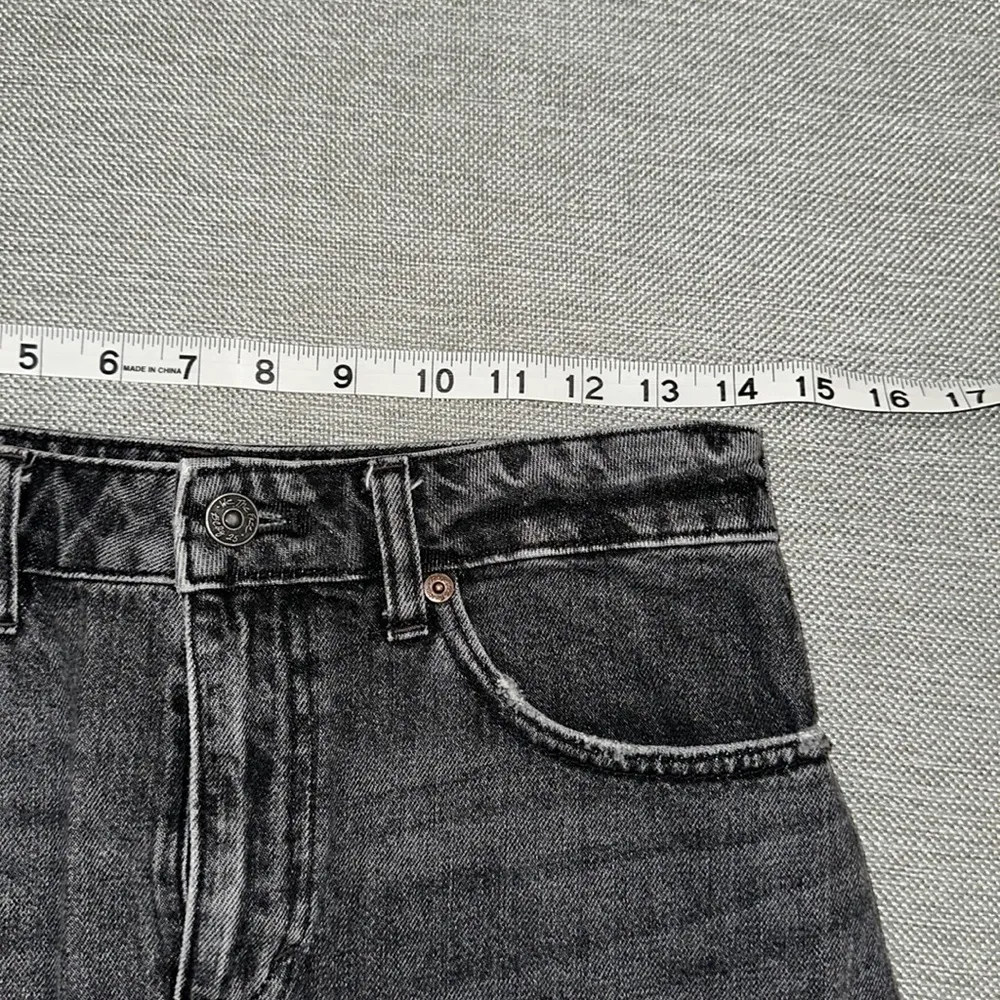 Free people we the free Bailey denim fringe hem skirt size 26 - Image 8