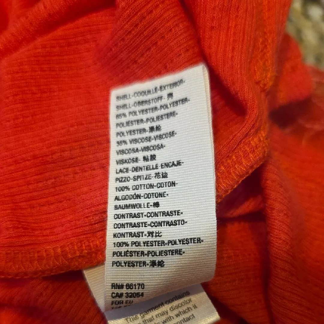 Free People Lola Top Lace Long Sleeve Small Knit Rose Crimson Womens Size Small - Image 9