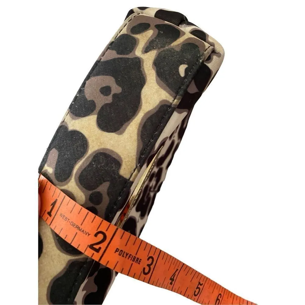 Aimee Kestenberg Leopard Print Pencil Case Pouch Makeup Cosmetic Bag Travel - Image 8