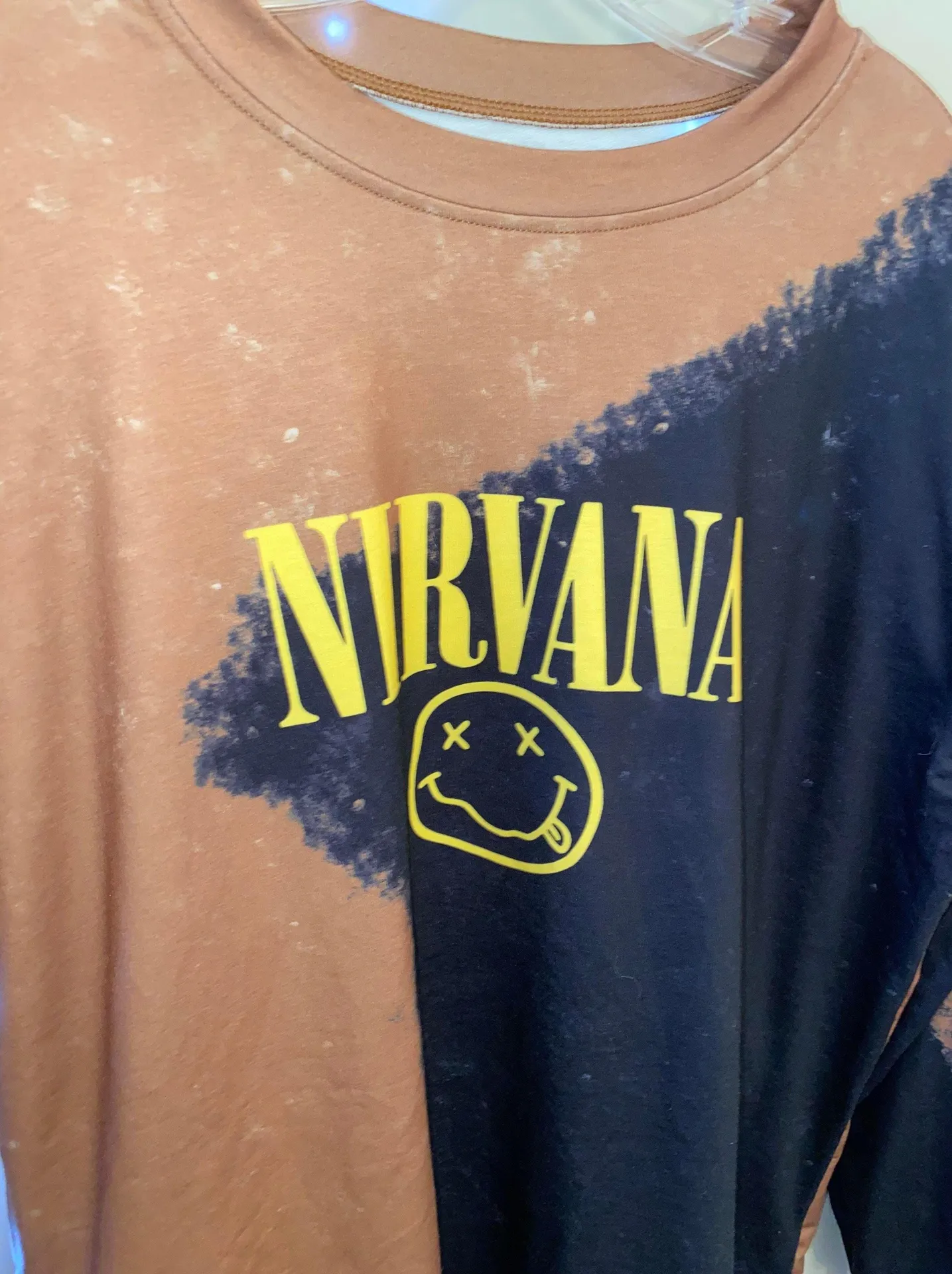 nirvana bleach dye hoodie Size XL - Image 4