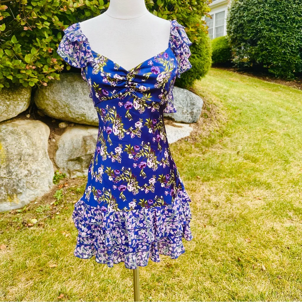 Forever 21 Floral Tiered Mini Dress - Image 9