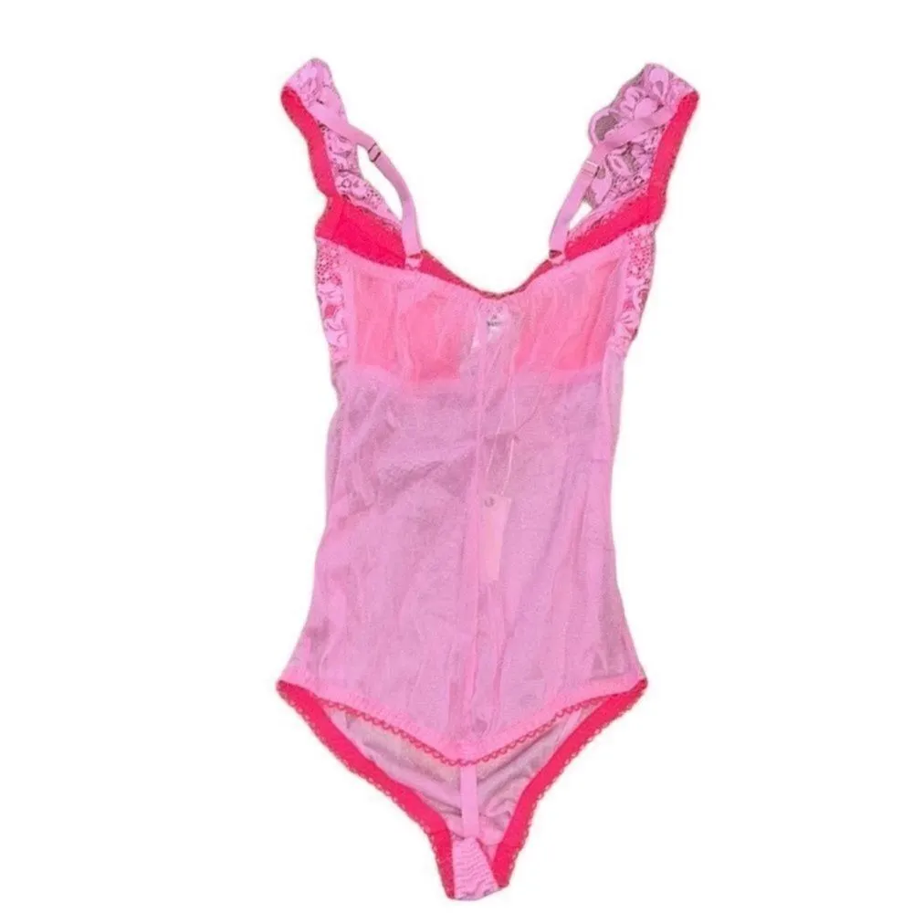 We Are Hah Pink bodysuit(Size Small) Pink - Image 6