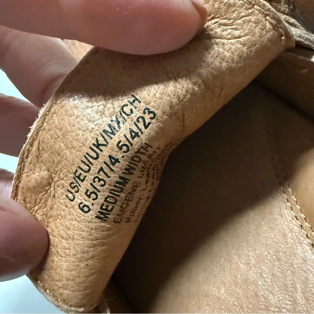 NWOT Gentle Souls Women's Eugene Lug Bit Leather Loafer In Cognac Size 6 1/2M - Image 8