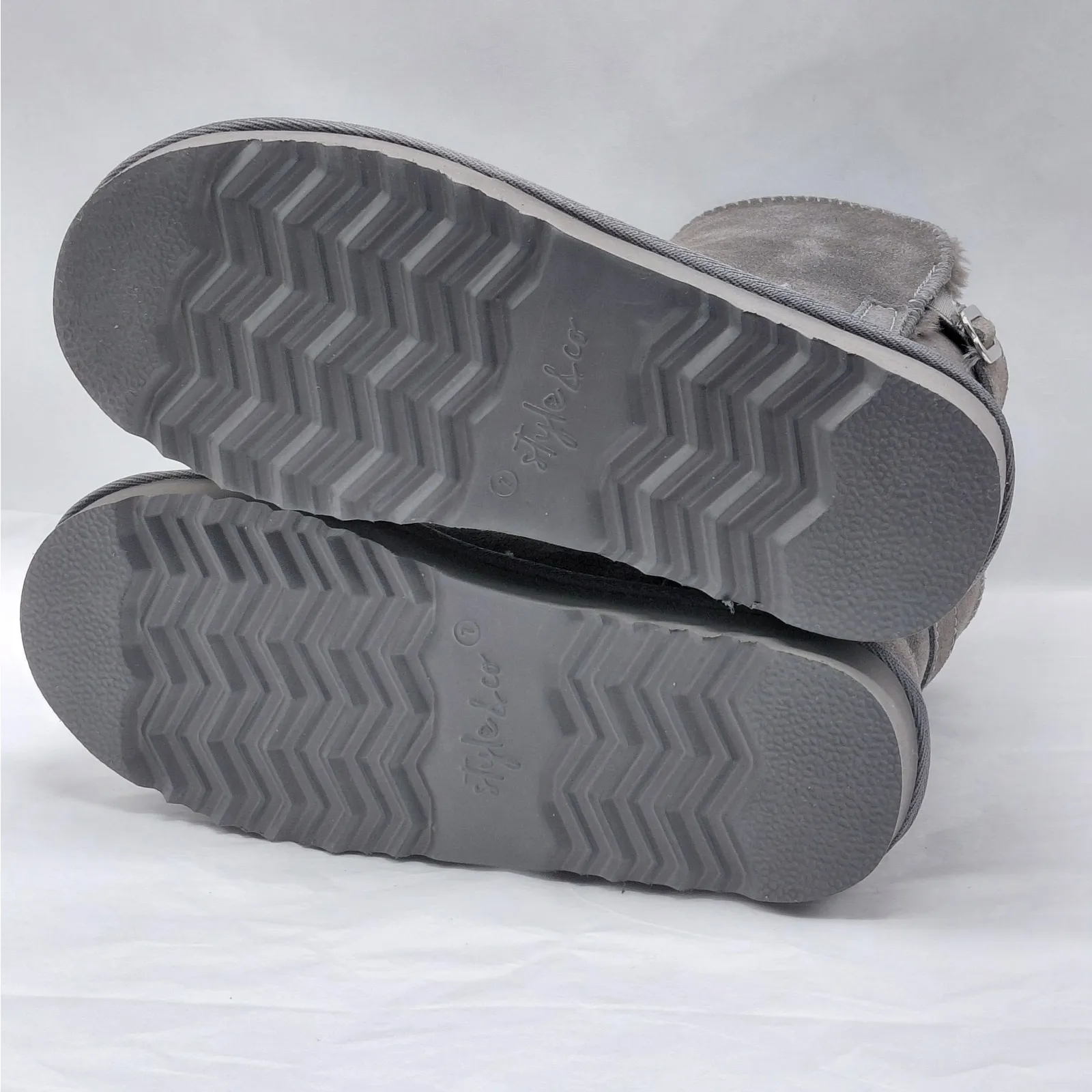 Style & Co Teenyy Women's Suede Ankle Booties Size 7 Gray Casual Outdoor Boots - Image 9