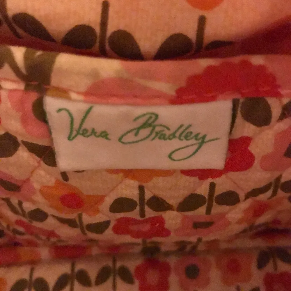 Vera Bradley Pink & Orange Floral Print Purse - Image 6