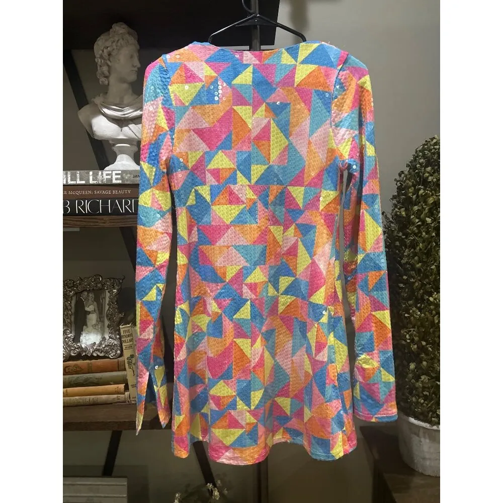 Show Me Your Mumu Matilda Sequin Mini Dress Womens Size Small - Image 10