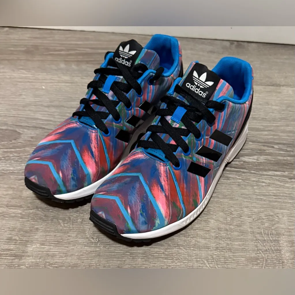 Adidas ZX Flux “Paint” Women’s Athletic Sneakers | Colorful Running Shoes - Image 3