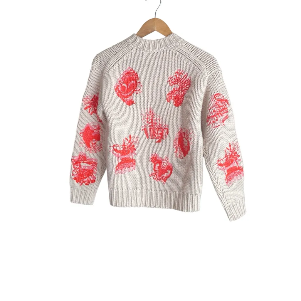 Zimmerman Embroidered Zodiac Merino Wool Sweater - Image 4