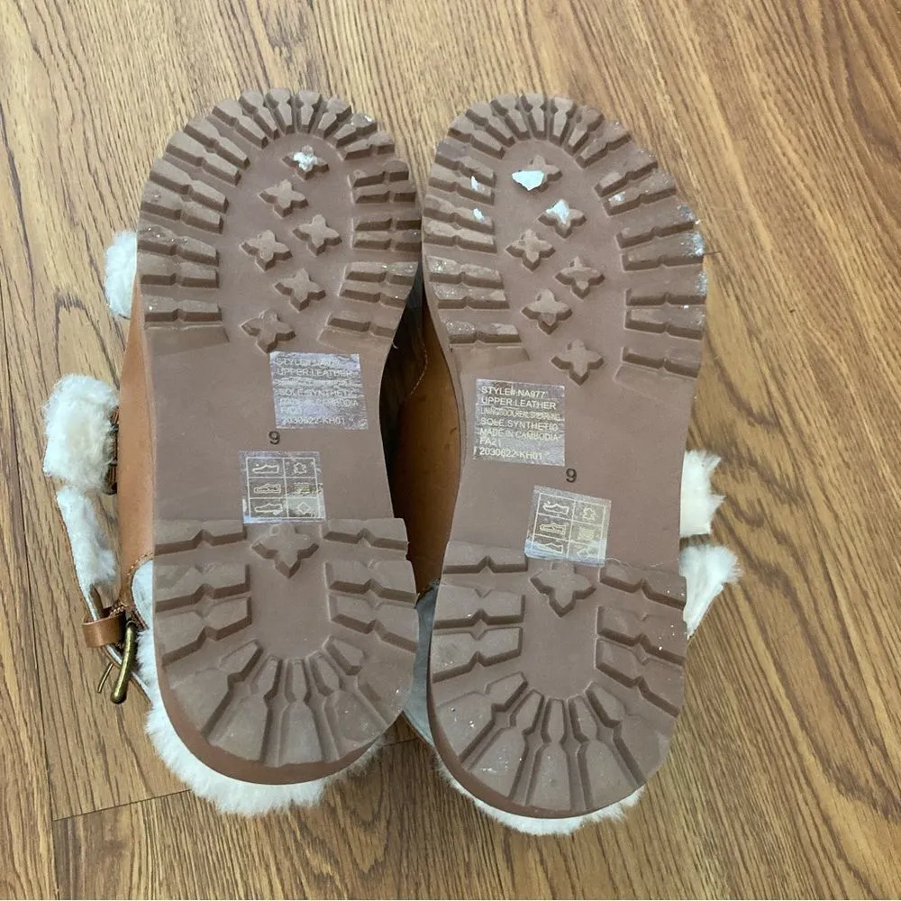 MADEWELL Madelyn Genuine Shearling Lined Sandal Size 9 - Image 9