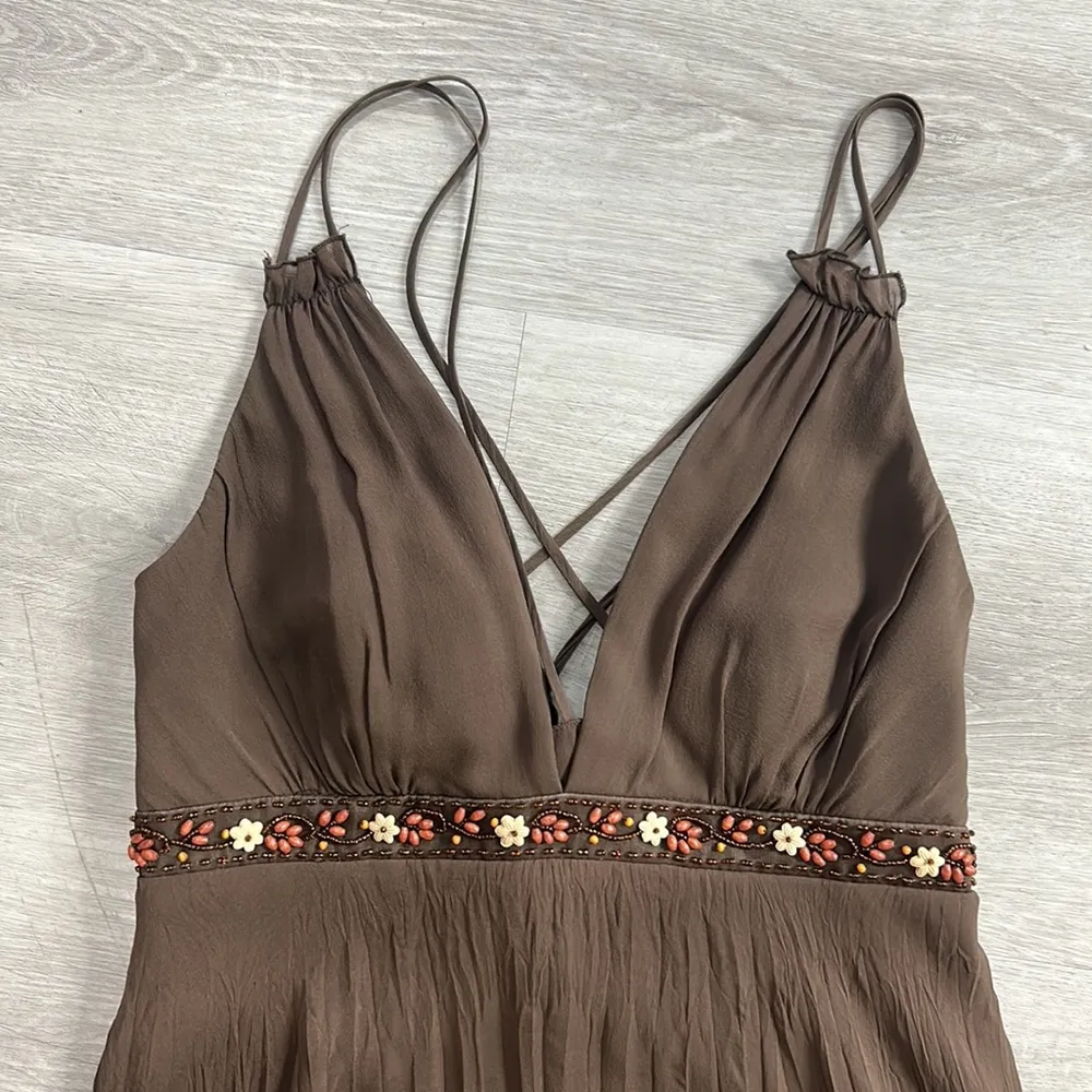 Bcbg paris • beaded cross back vintage coconut girl dress Size undefined - Image 9