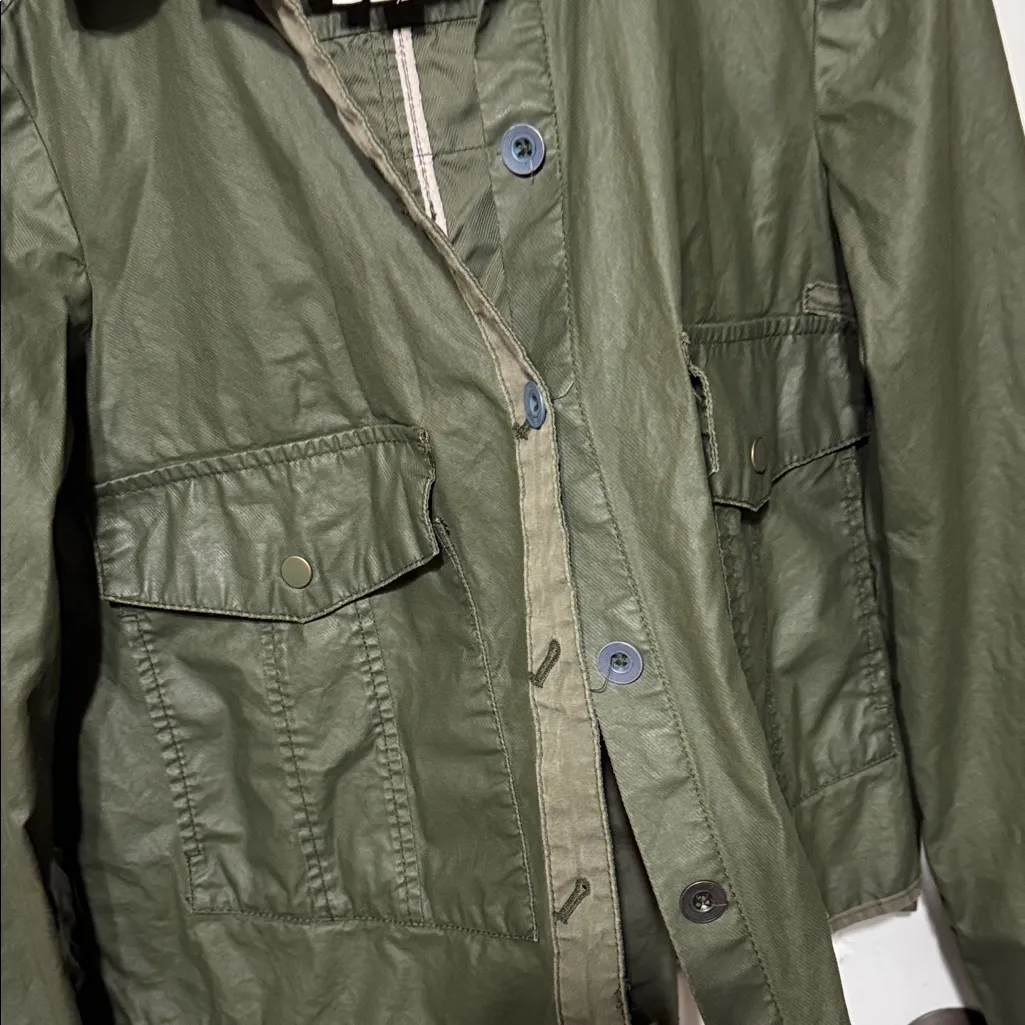 Hei Hei Olive Green Utility Jacket for Women Size Medium - Image 5