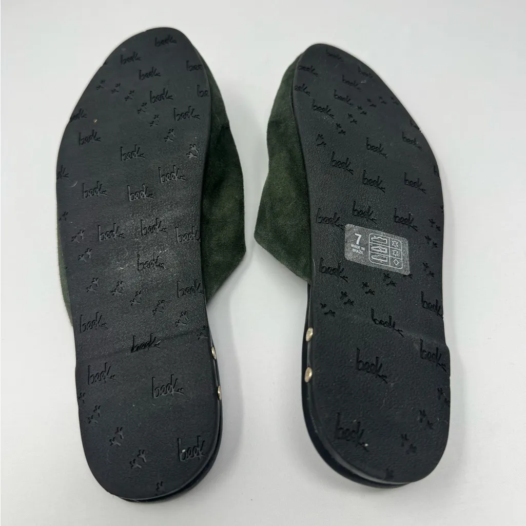 Beek Siskin Leather Mule ivy 7 NEW Green - Image 4