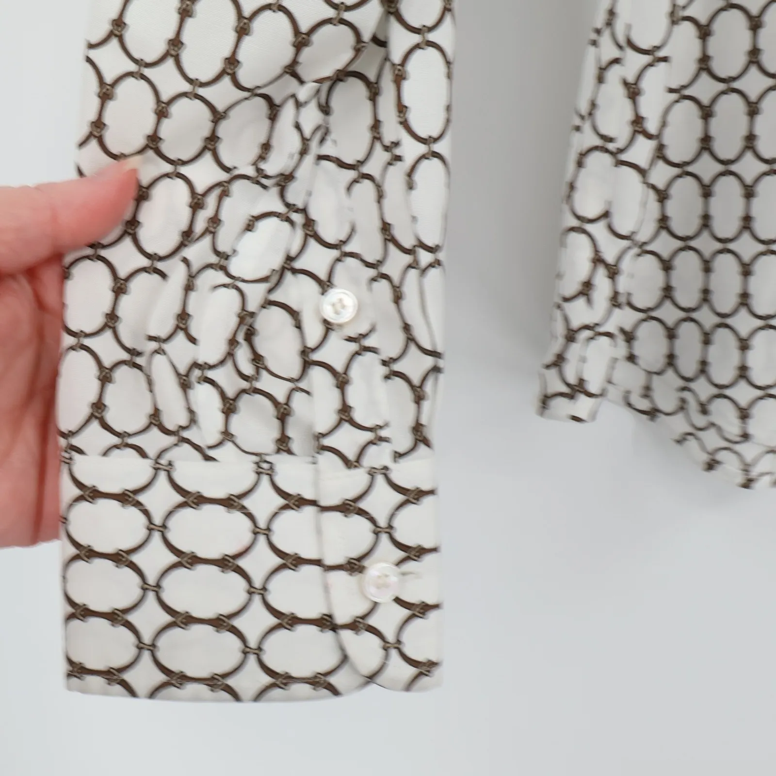 Talbots Petites Equestrian Bit Button Shirt Womens Wrinkle Resistant Size 4P - Image 6