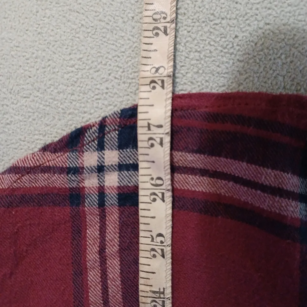 Garage Women's Plaid Flannel Shirt Hoodie Boyfriend Fit Sz SP - Image 14