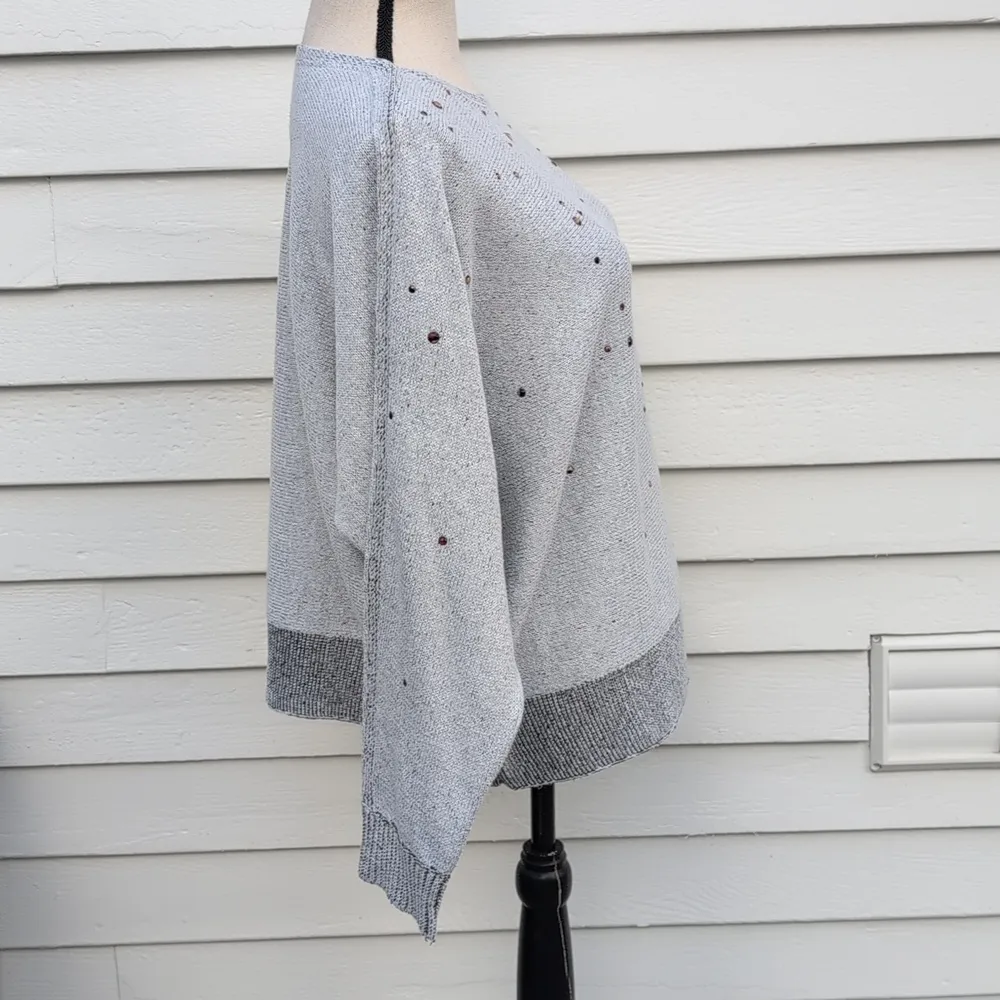 Nic + Zoe Kimono Sleeve Sweater | Nic + Zoe Falling Stars Embellished Sweater - Image 4