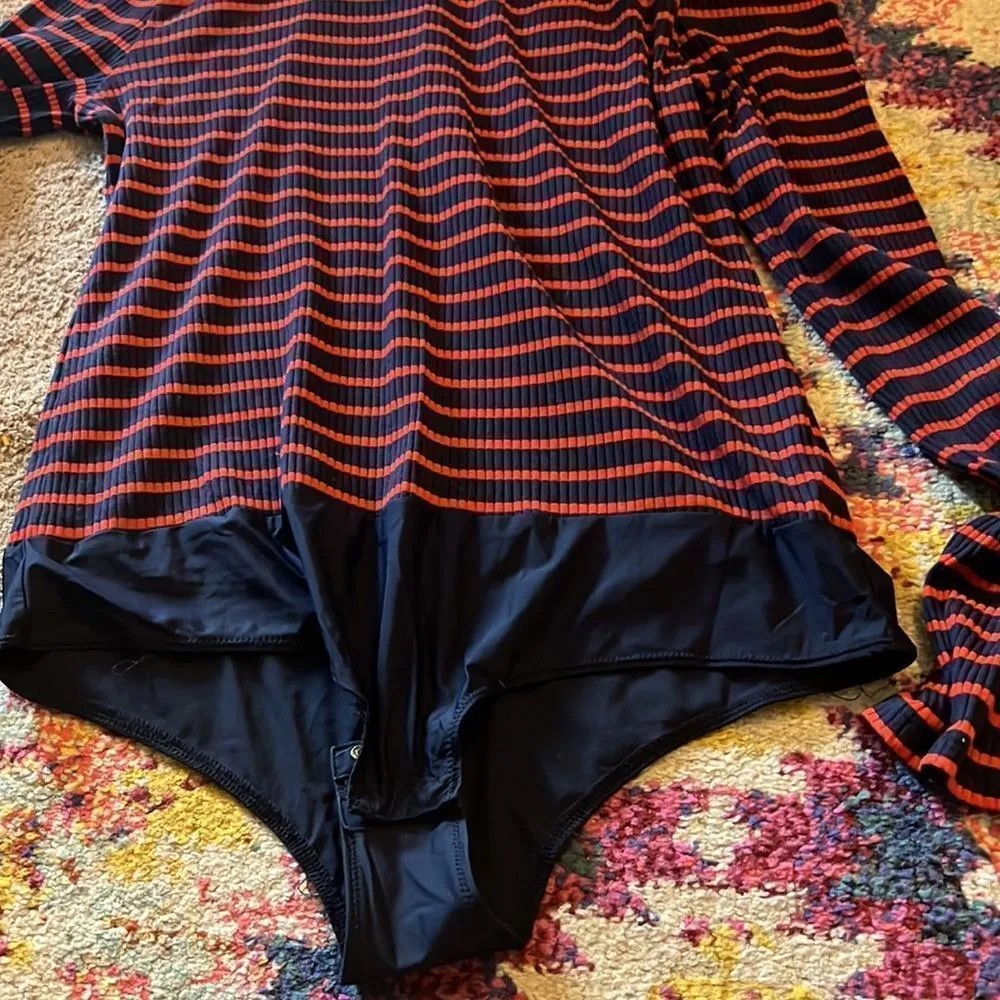 J crew xl striped Bodysuit - Image 5