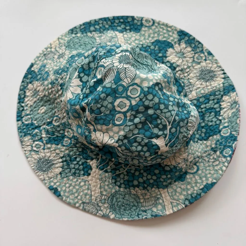 Vintage Patagonia Reversible Floral Pink Green One Size Garden Floppy Sun Hat - Image 4