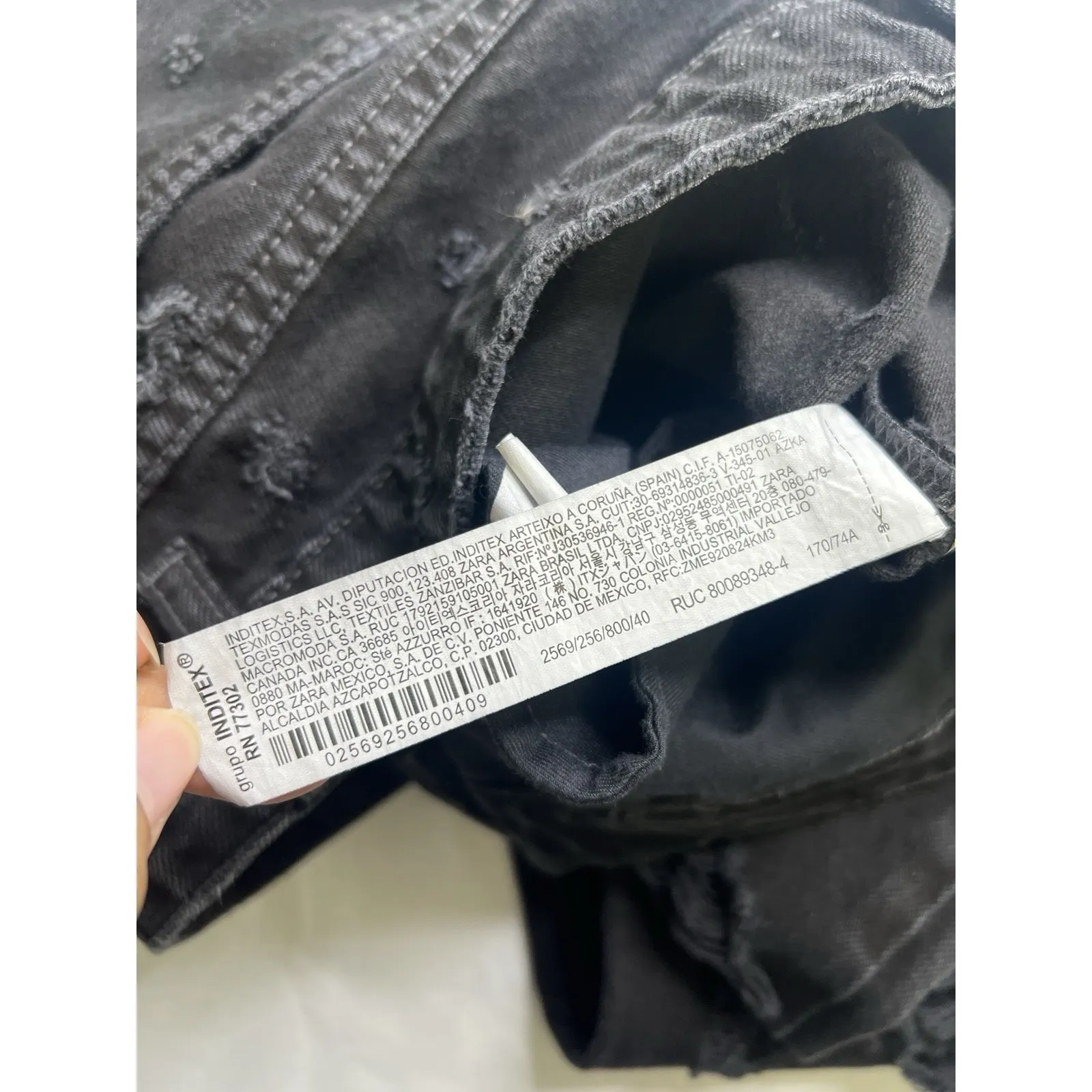 Zara Distressed Ripped‎ Jeans Size 8 - Image 5