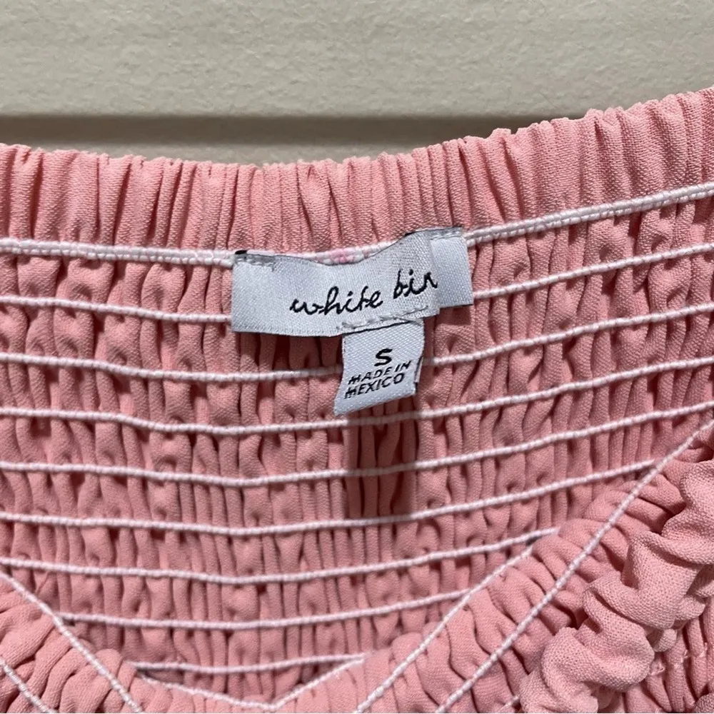 White Birch Casual Summer High Waisted Wide Leg Shorts Light Pink Size Small - Image 7