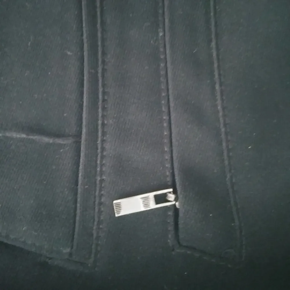 Ann Klein 14 Hooded Black Trench Coat Plus - Image 6