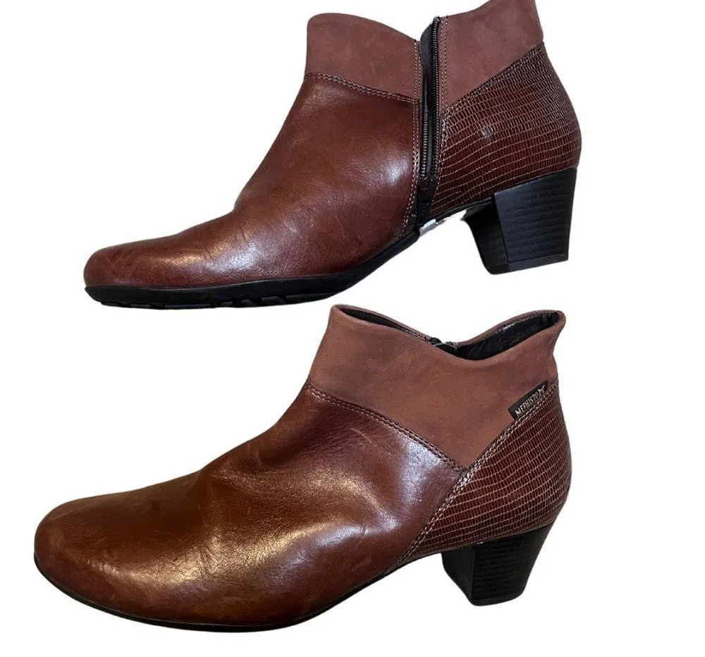 Mephisto Brown Ankle sz 7 Boots - Image 4