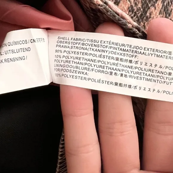 MOON RIVER Faux Snake Skin Open Back Midi Dress Size XS‎ - Image 10