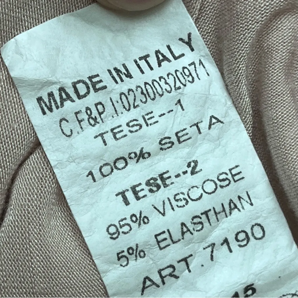 Made In Italy Pink Cold Shoulder Blouse Women S Sheer Romantic Soft Girl Barbie - Image 7