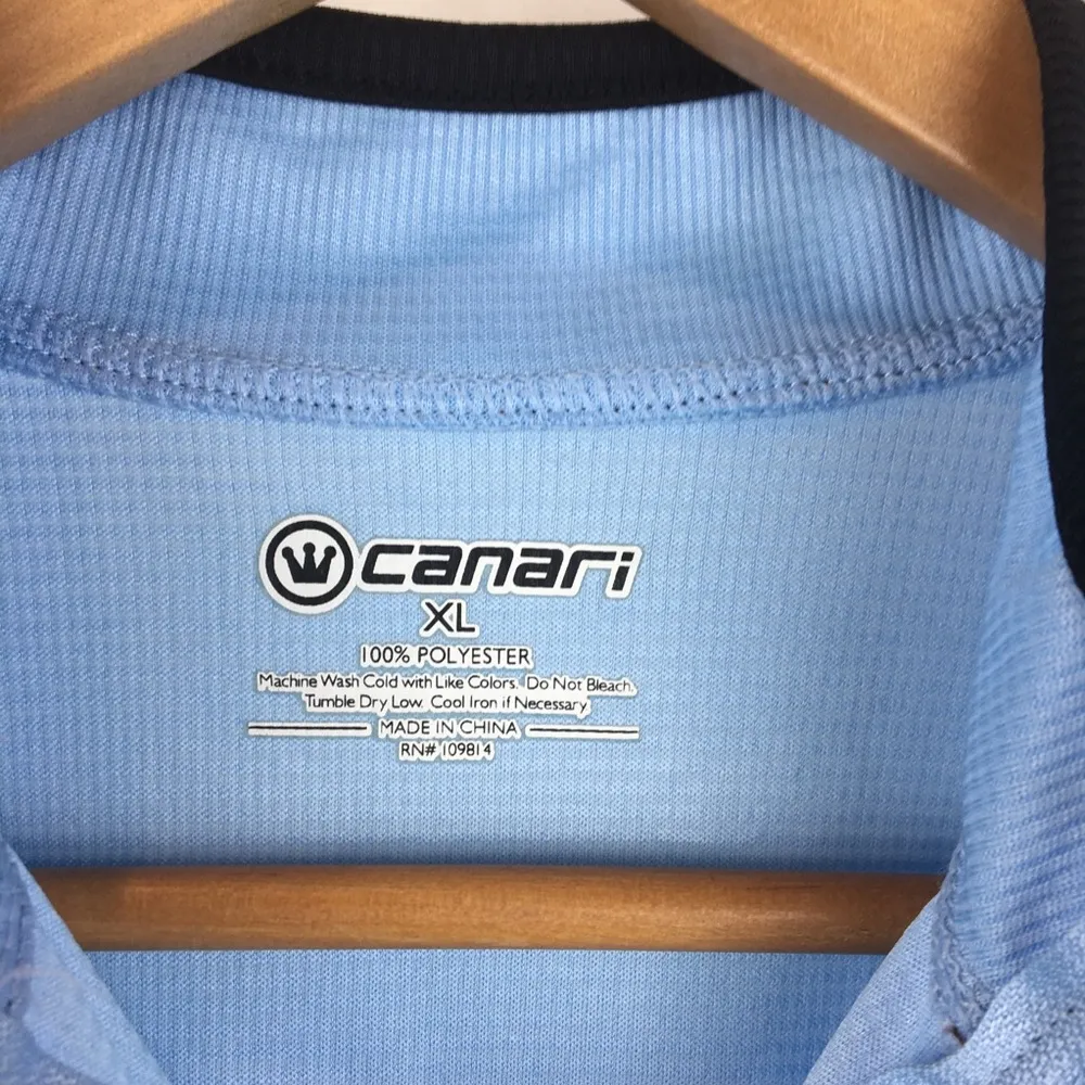 Canari Blue Two Tone Bicycle Cycle Jersey Top XL - Image 7
