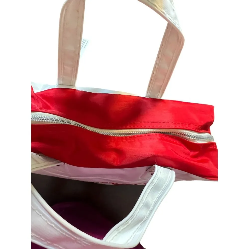 Land O Lakes Butter Tote Bag Live It Up Northwest Orient 747 Zipper Closure Red - Image 5
