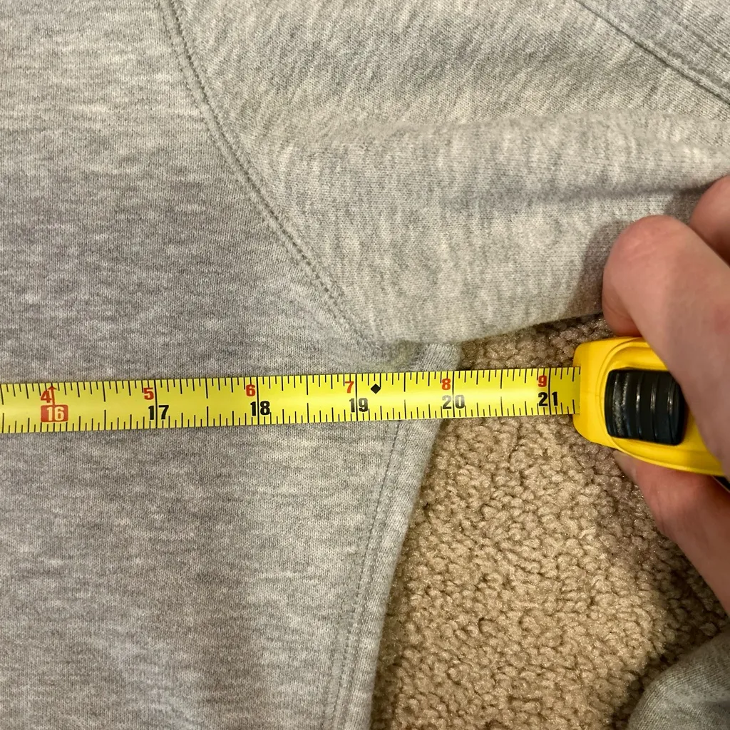 Adidas Originals Grey Trefoil Pullover Cozy Hoodie Women's M - Image 6