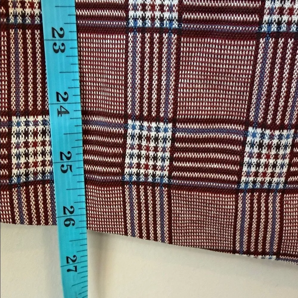 NWT Anthropologie Sanctuary Plaid Pencil Faux Wrap Skirt - Image 7