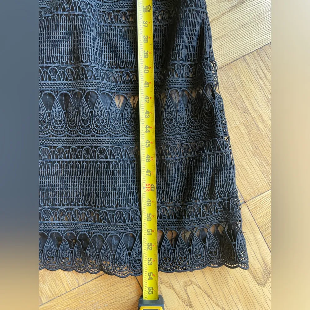 NWT Self Portrait Black Teardrop Guipure Lace Maxi Dress Sz 6 (Runs small!) - Image 11