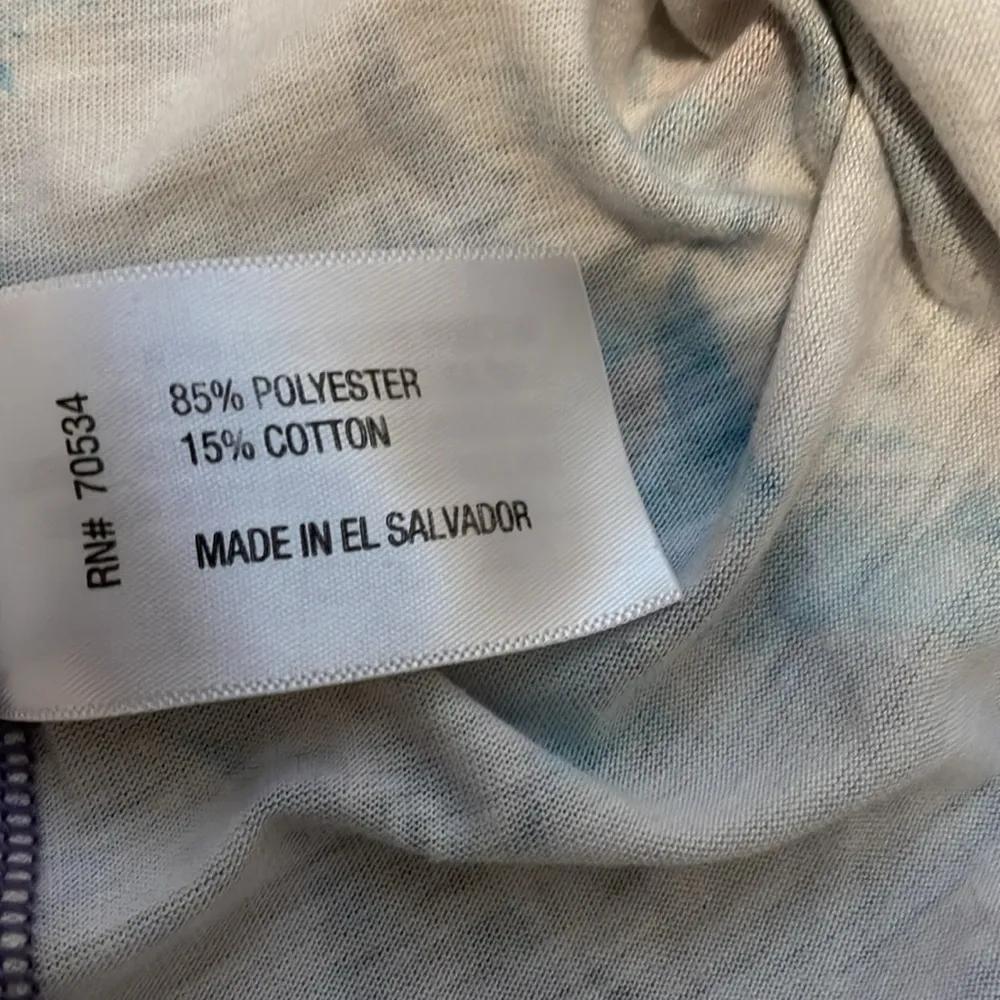 Orvis teal/ cream floral pattern 1/4 zip pullover sz S - Image 6