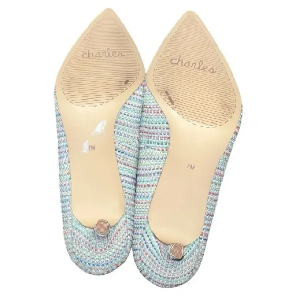 Charles by charles David awesome unique look textured multi colored pumps. New - Image 10